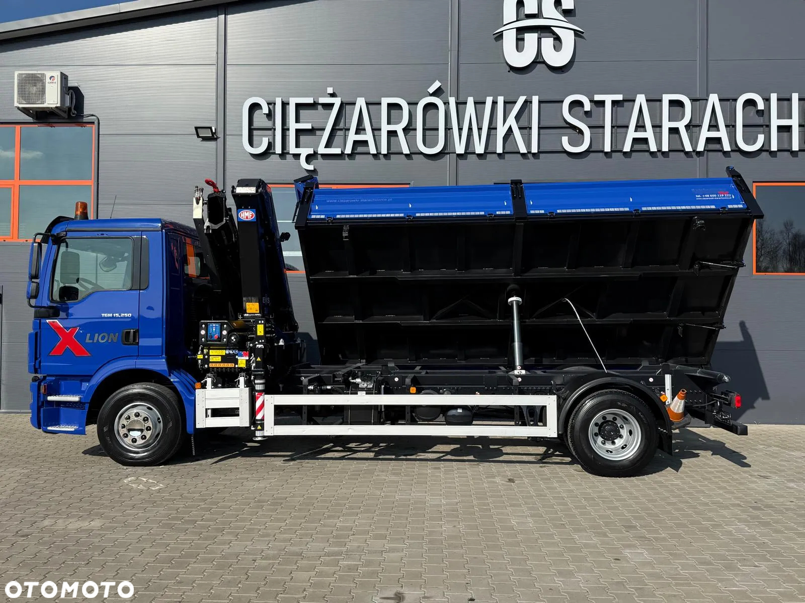 MAN TGM TGL 15.250 / E6 / wywrotka 3-S + HMF żuraw z pilotem / HDS dzwig kran crane kiper kipper - 26