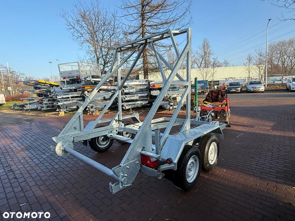 Niewiadów Przyczepa kablowa do przewozu szpuli bębna Niewiadów KB-35 średnica bębna 260cm 3500kg - 11