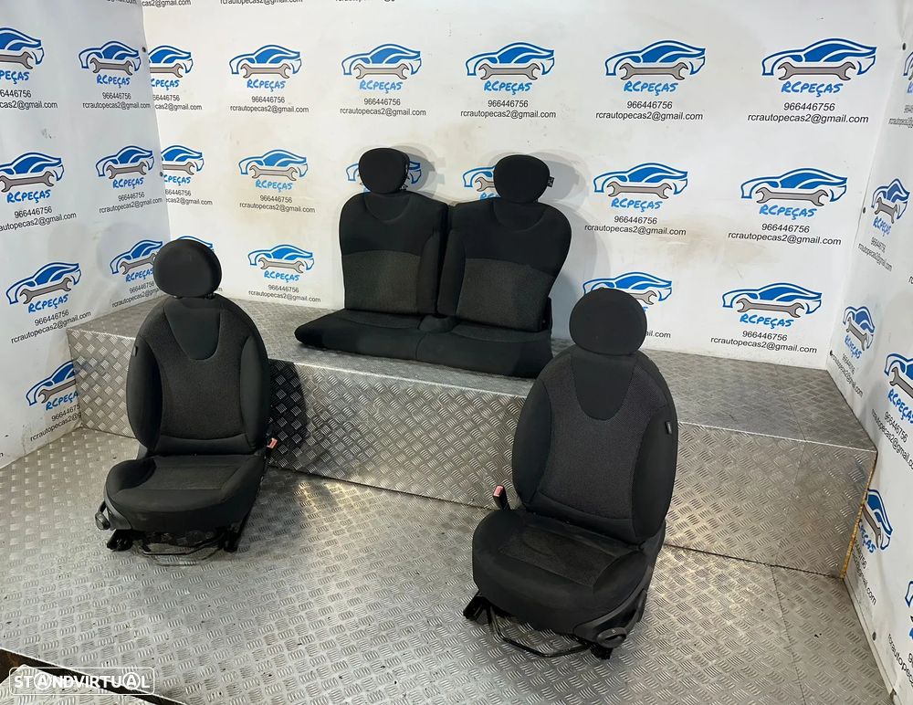 Conjunto Bancos Tecido Frente Frontais Tras Traseiros Mini One Cooper R56 2006 - 2012 - 4