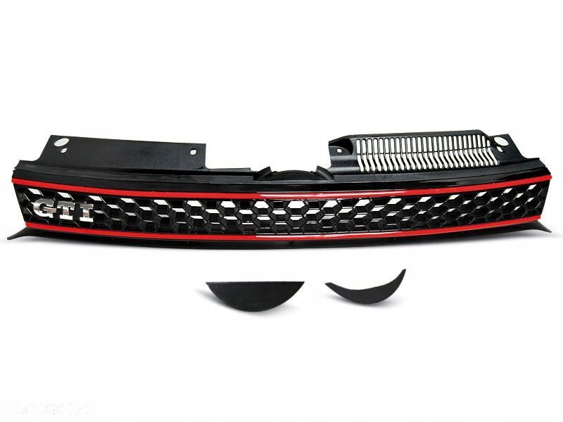 Atrapa Grill Sport Vw Golf 6 Vi 2008-12 Gti Style Tuning Black - 1
