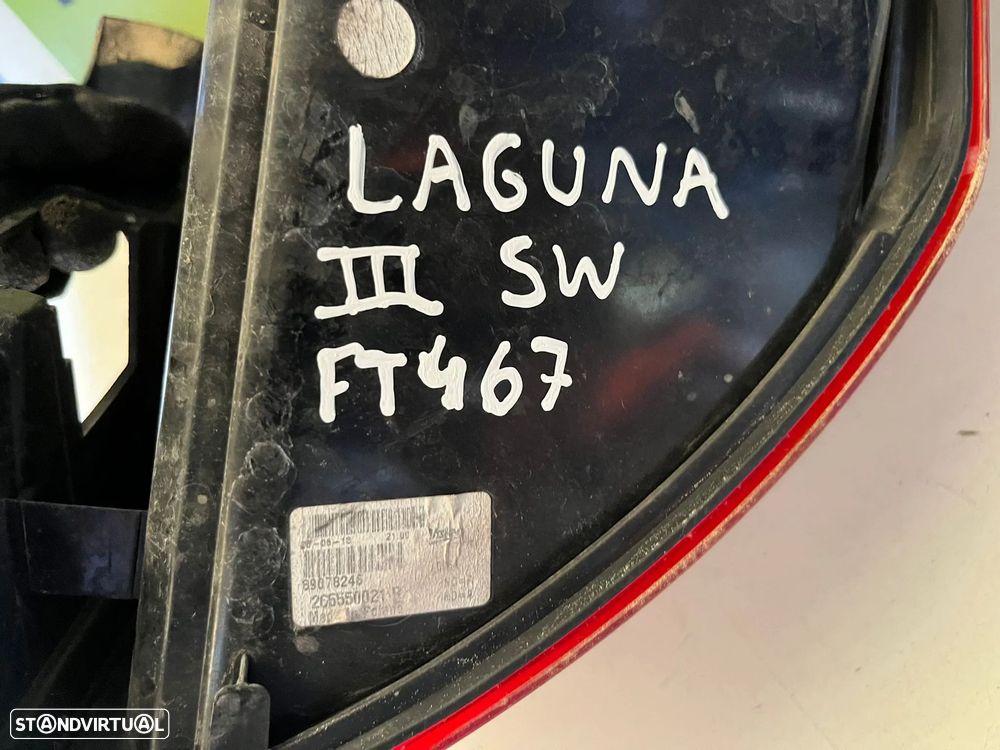 RENAULT LAGUNA III CARRINHA FAROLIM DIREITO ESQUERDO - FT467 - 10