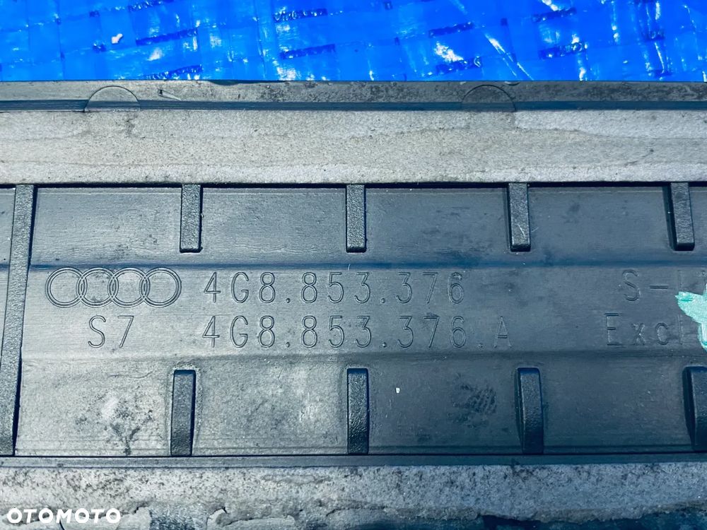 LISTWY PRÓG NAKŁADKI PROGOWE S-LINE PROGU LEWA PRAWA PRZÓD PRZEDNIE TYŁ TYLNE AUDI A7C7 S-LINE 13R ; 4G8853376A 4G8853375B 4G8853374A 4G8853373B ORYGINAŁ - 7