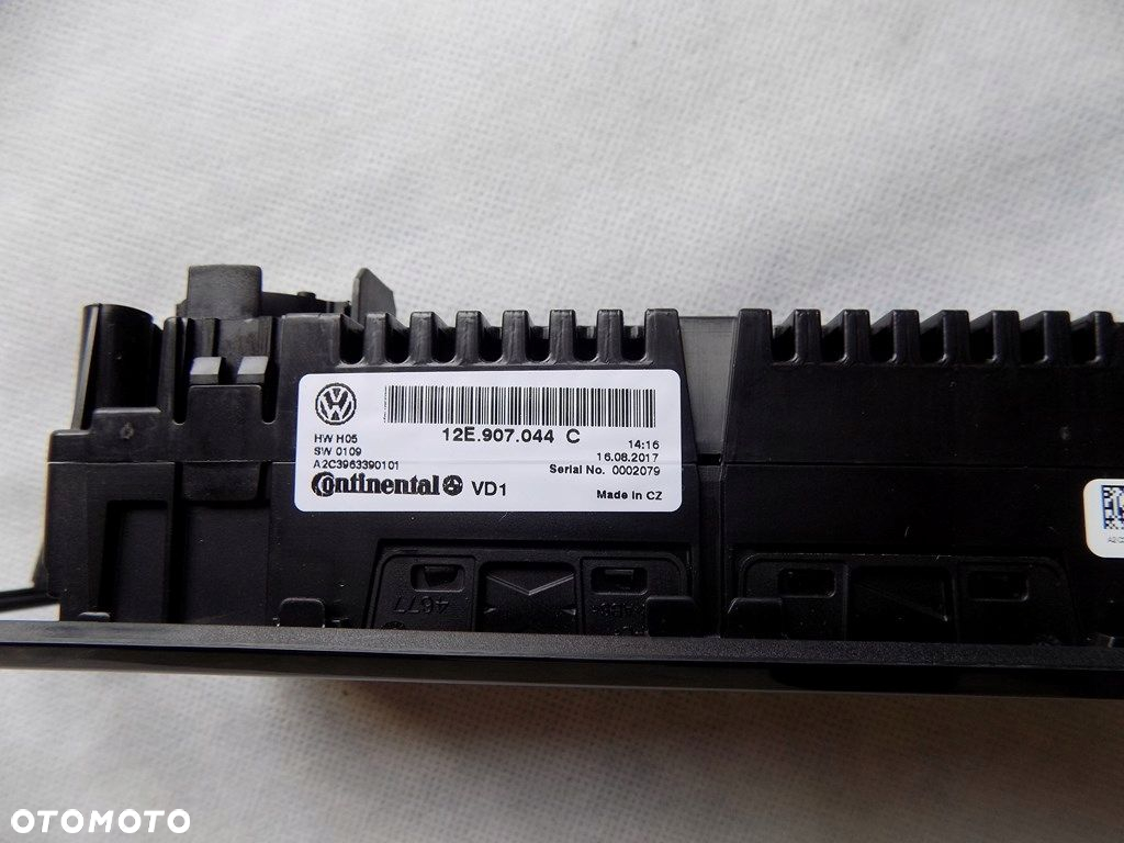 DW VW E-UP PANEL KLIMATYZACJI 12E907044C - 2