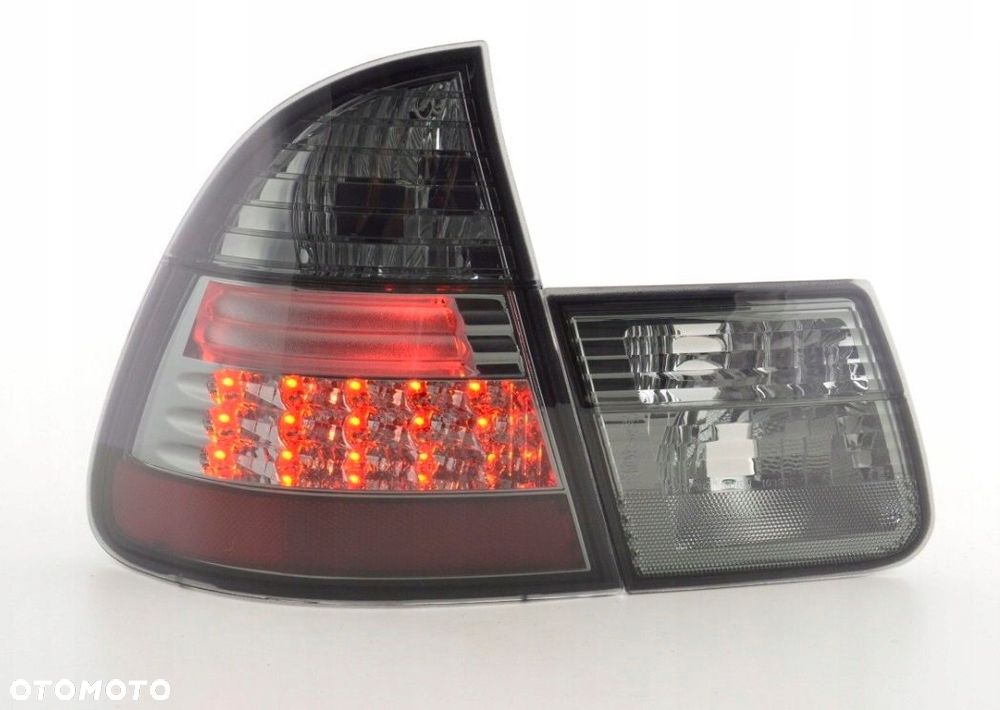 lampy tyl kpl 4szt led diodowe tuning smoke black bmw 3 e46 kombi turing - 4