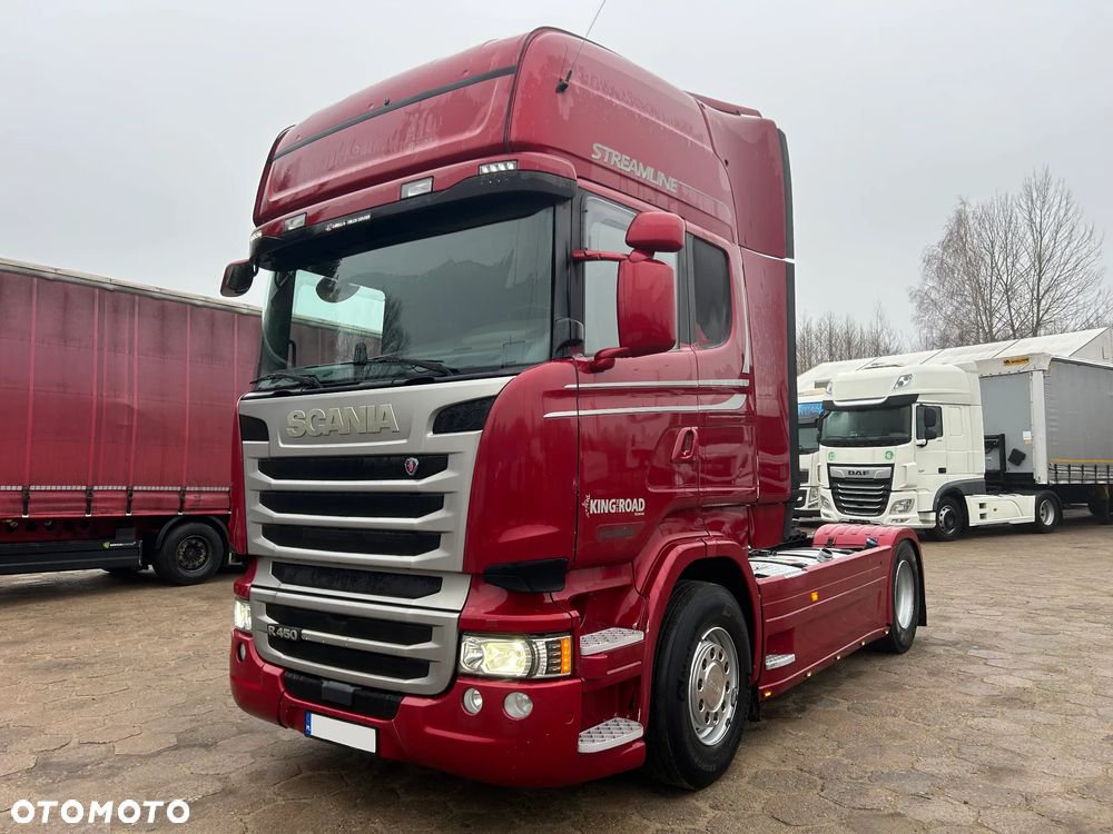 Scania R450 RETARDER / SKÓRY / NAVI / AUTOMAT / POLSKI SALON / ZBIORNIKI PALIWA 1500 L / LAMPY LED / FULL SPOJLERY / TYŁ 4 PODUSZKI / BARDZO ŁADNA SCANIA 2015 ROK !! - 1