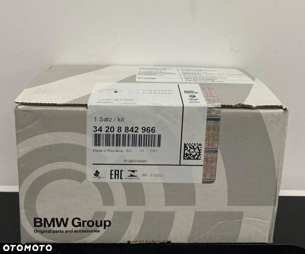 Zestaw naprawczy klocków hamulcowych bezazbest(nr 34208842966) - 1