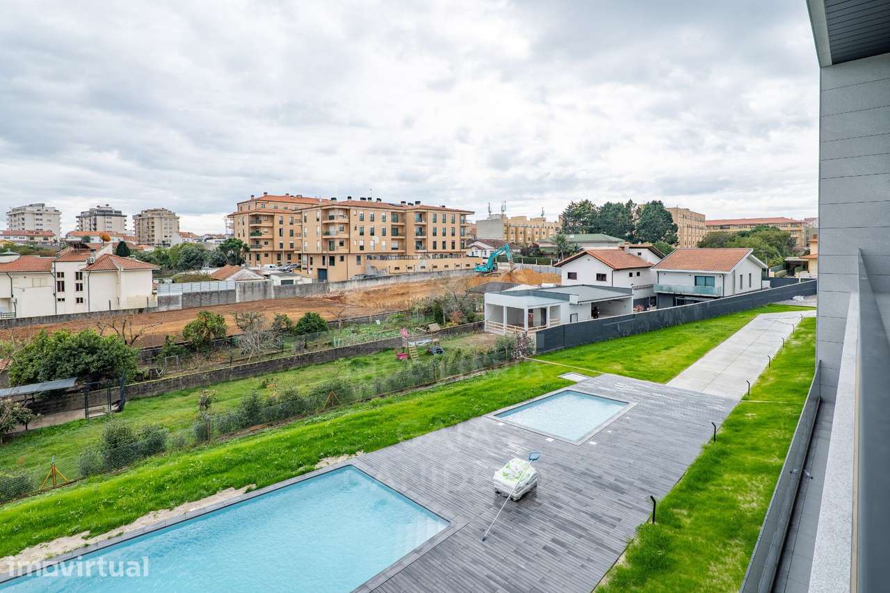 T2 em Condominio com Piscina em Canidelo - Grande imagem: 2/3