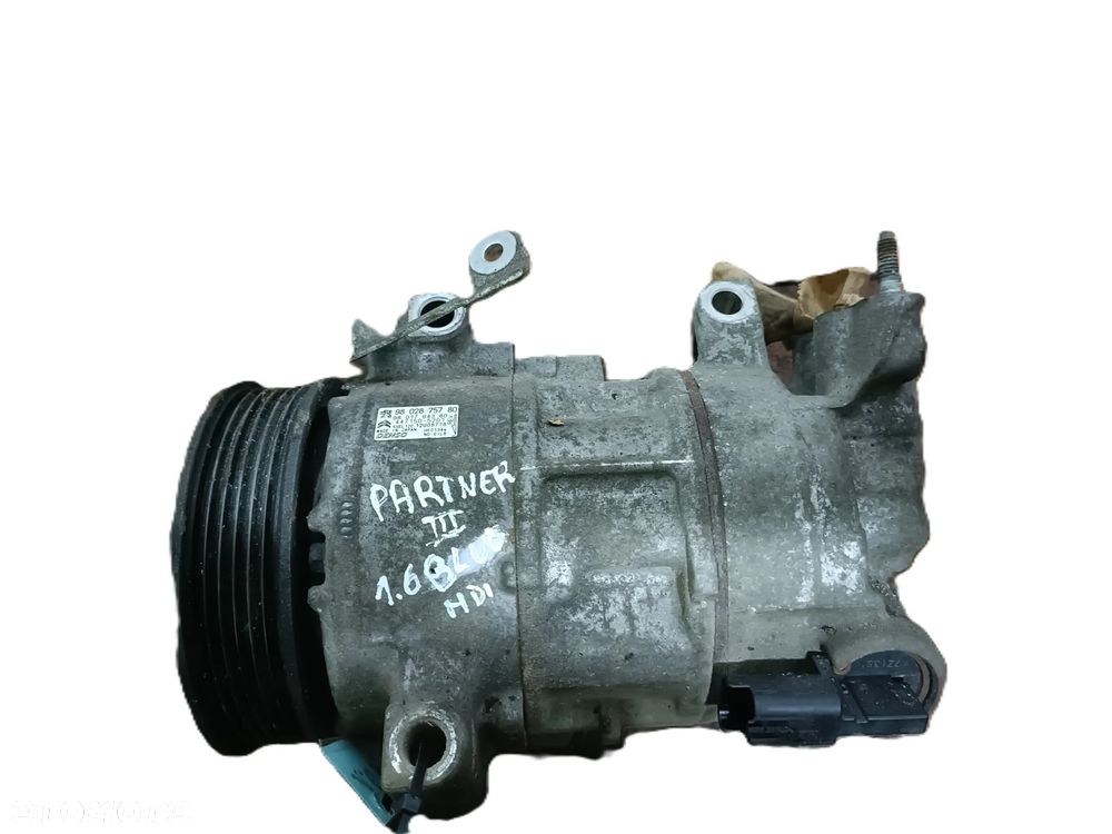 PEUGEOT PARTNER III 19- 1,6 BLUE HDI sprężarka kompresor klimatyzacji 9802875780  * - 2