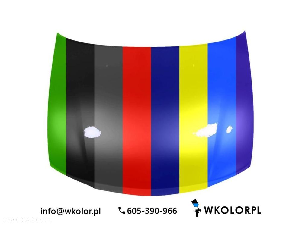 NOWA POKRYWA SILNIKA MITSUBISHI LANCER IV 1998-1998 LAKIEROWANA W KOLOR - 1