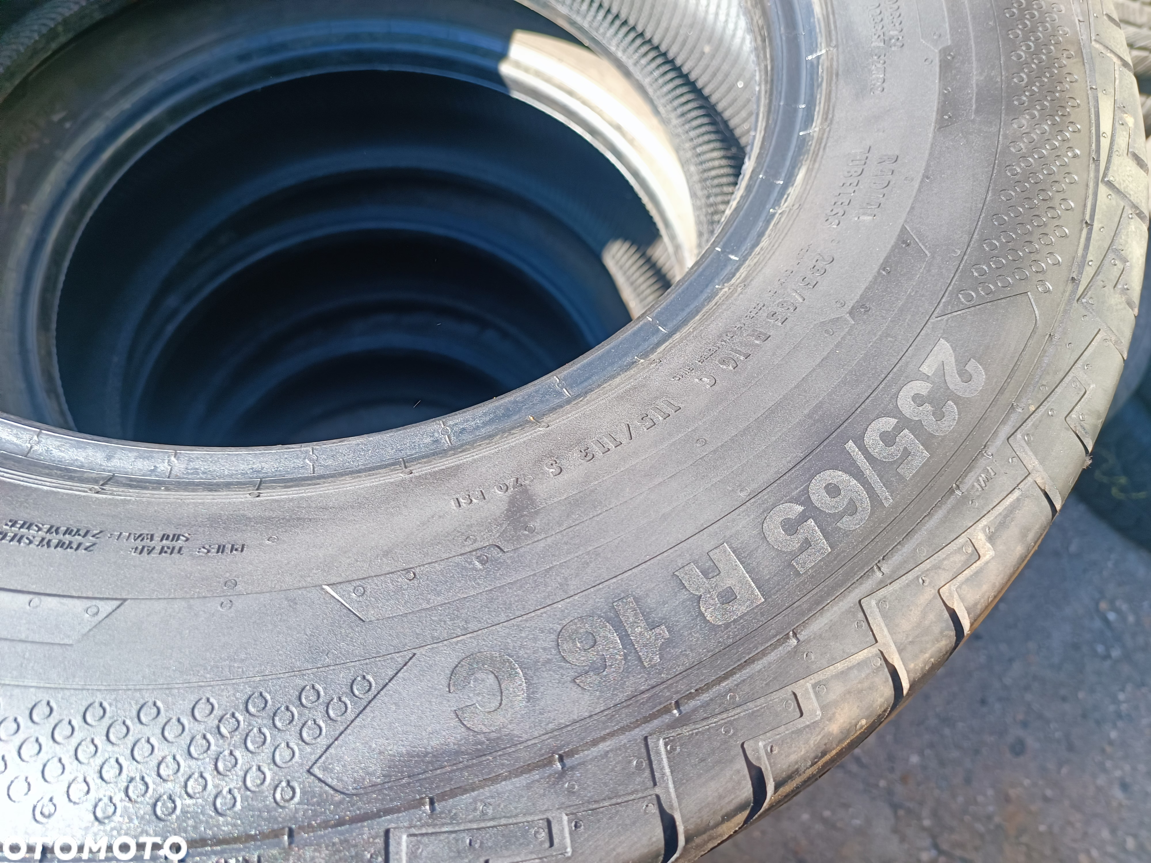 235/65R16C 16 C 115/113S CONTINENTAL CONTIVANCONTACT 100 Opony Letnie Lato  Legnica Alu-Rad jak 225/65 9mm jak nowe - 6