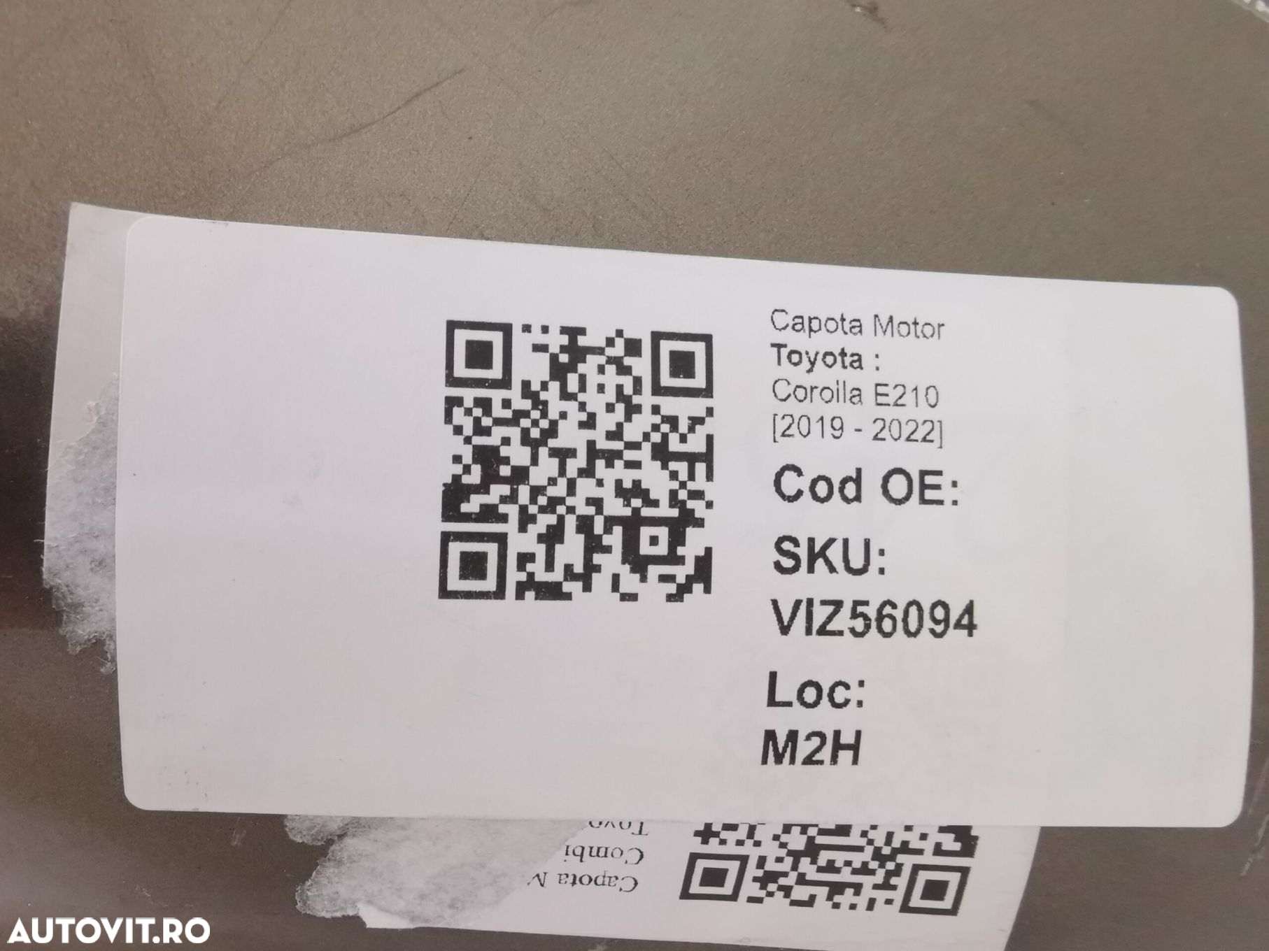 Capota Motor Toyota  Corolla E210 [2019 - 2022] HB Break Combi Origina - 8