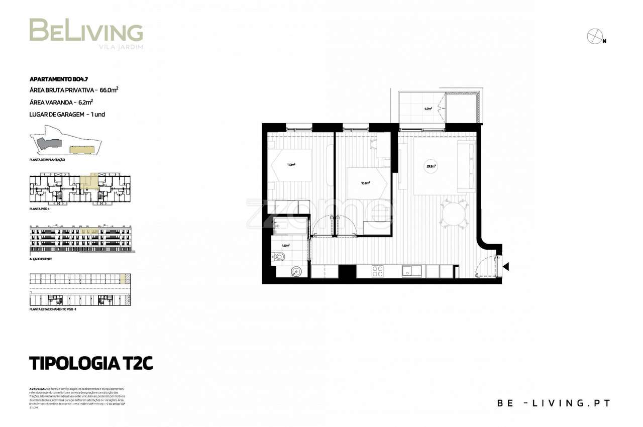 T2 | BeLiving Vila Jardim – Vila das Aves, Santo Tirso - Grande imagem: 2/15