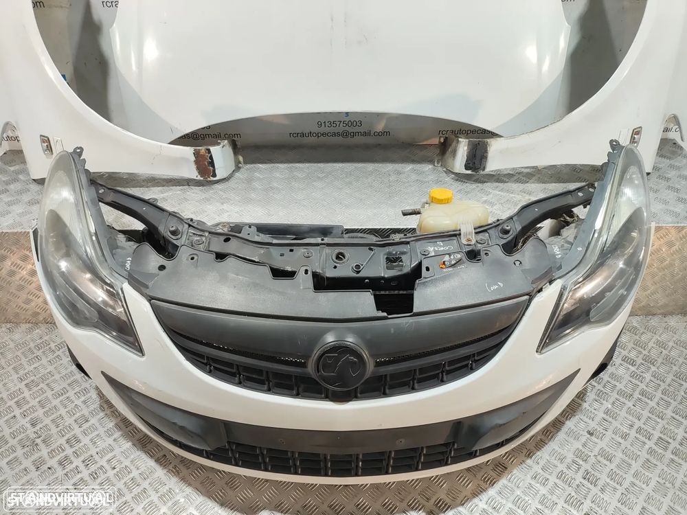 Frente Completa Opel Corsa D S07 - Facelift | LCI - Diesel | Parachoques | Parachoque | Grelha | Grelhas | Otica | Oticas | Guarda Lamas | Lama | Capo | Capot | Reforço | Fibra | Radiador | Ventilador | Radiadores | Para-choques - 44