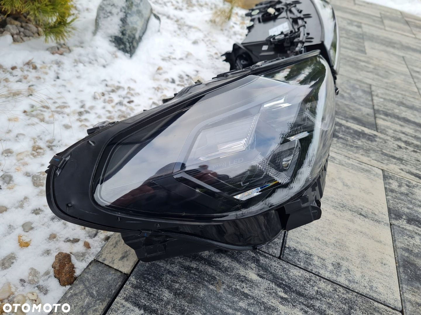 BMW X3 X4 G01 G02 LIFT LCI Lampy przód Full Led Adaptive Shadow Line Black - 5