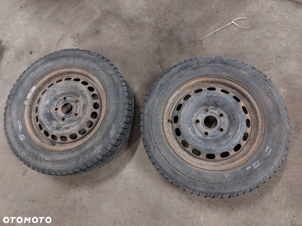 KOŁA FELGI OPONY ZIMOWE 2 SZT 5x112 6Jx15 195/65R15 VW AUDI SKODA SEAT - 1