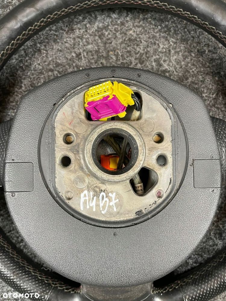 audi a4 b7 kierownica skóra skórzana airbag multifunkcja s-line do obszycia - 11