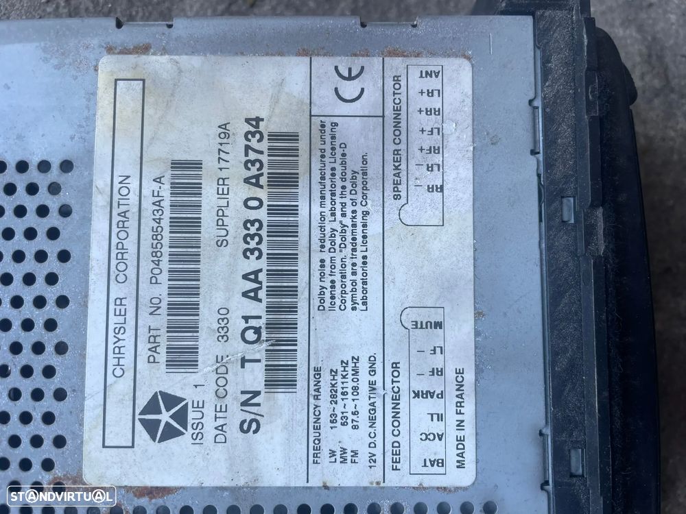 Rádio , autoradio Jeep Grand Cherokee WJ 1999-2003 - 3