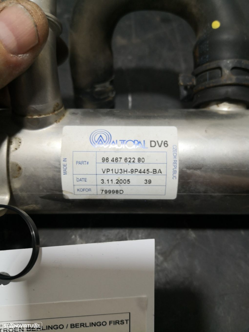 Radiador De Egr Citroën Berlingo / Berlingo First Caixa (M_) - 1