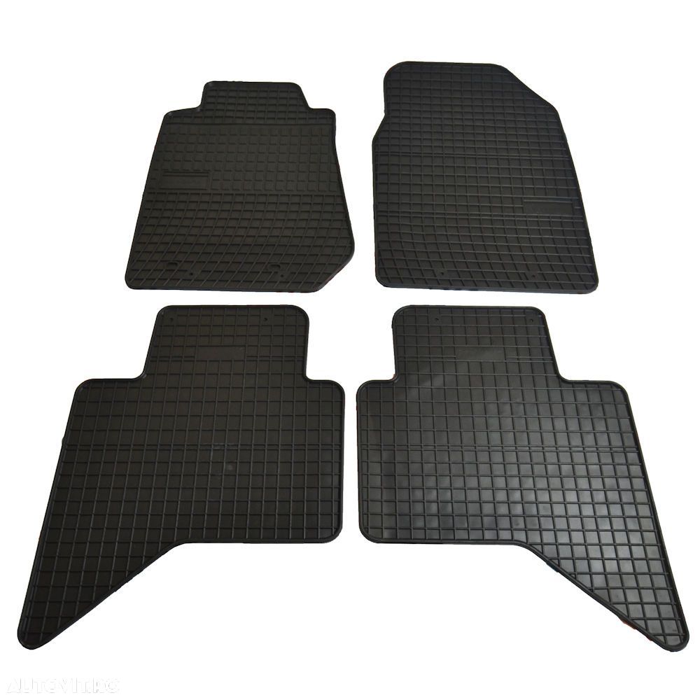 Set covorase auto din cauciuc Isuzu D-Max II 2011-, presuri BestAutoVest, culoare Negru, 4 buc. - 1