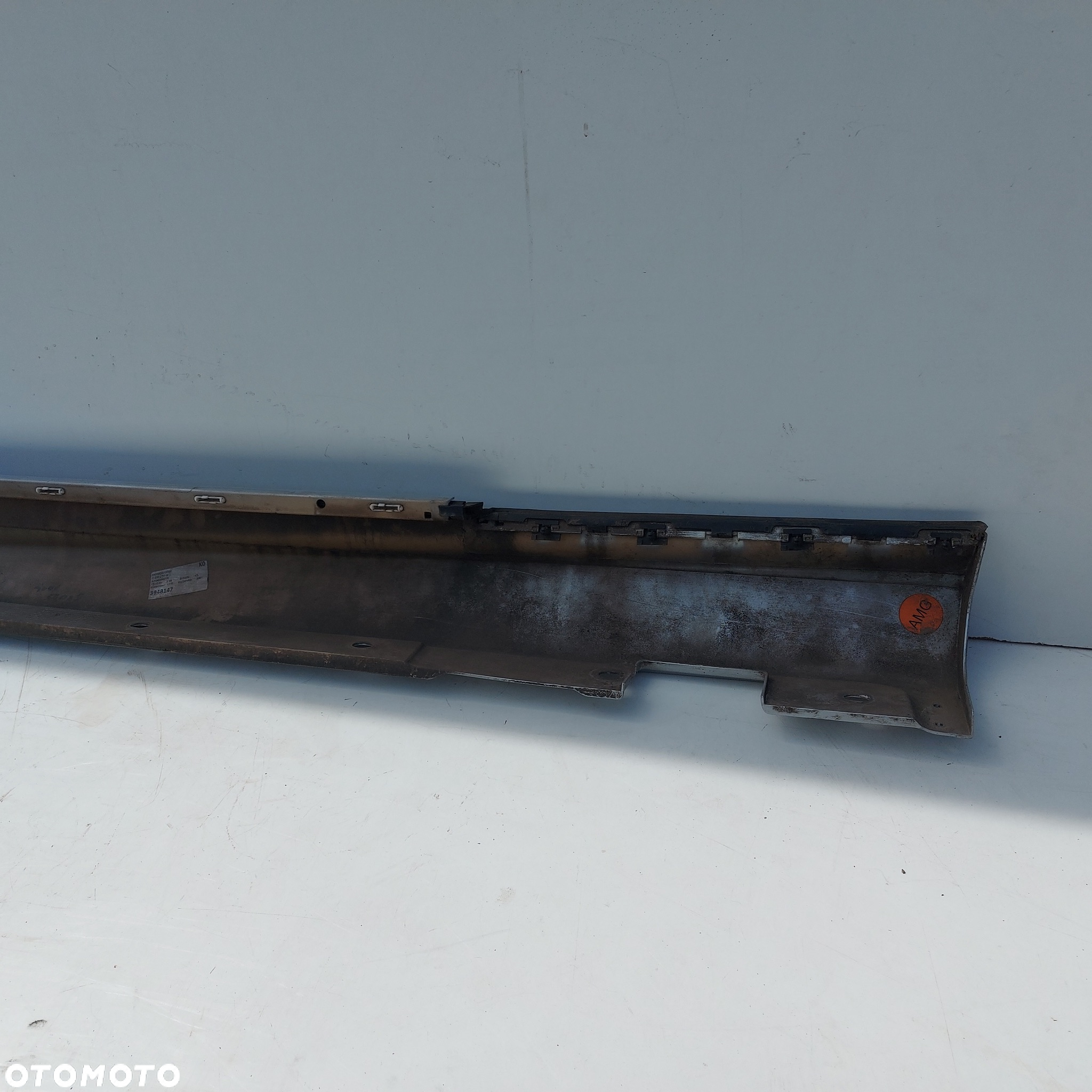 LISTWA PROGOWA AMG NAKLADKA PROGU PRAWA 775 LAK MERCEDES CLK W209 LIFT ORYGINAL DEMONTAZ 2096980225 - 6