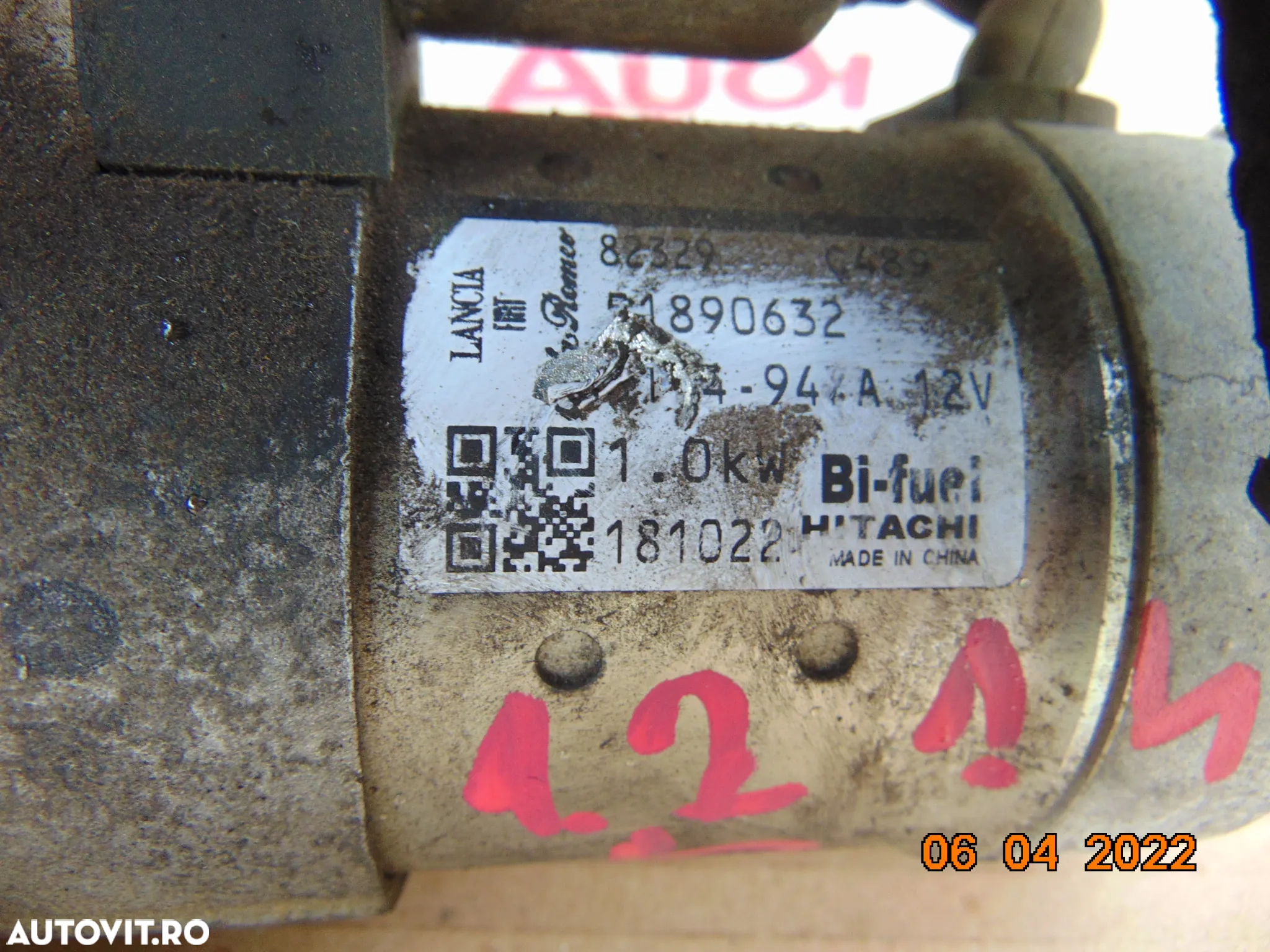 electromotor Fiat 1.2 1.4 punto 500 500c lancia alfa romeo mito gpl panda qubo tipo grande punto yp - 2