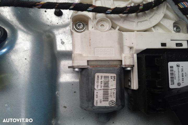 Macara geam fata stanga electrica 5N0837461 / 1K0959793J / 963C20-344 - 4