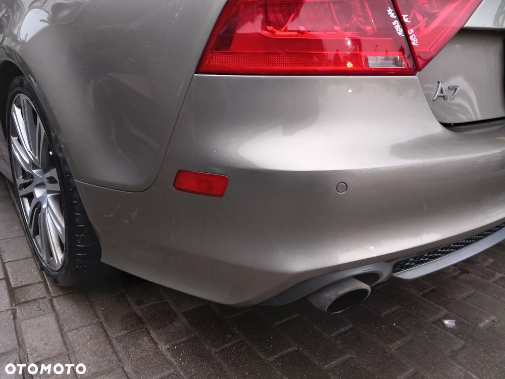 AUDI A7 ZDERZAK TYLNY TYŁ S-LINE USA PARKTRONIC KOLOR: LZ1Y - 6