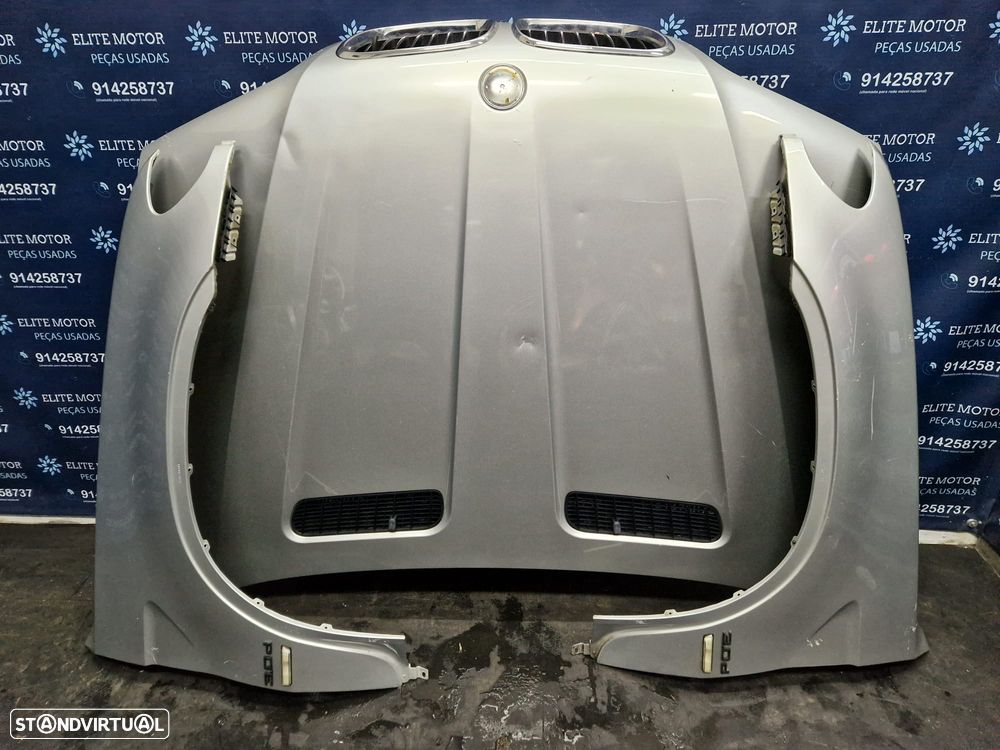 Frente completa usada BMW X5 E53 PRE LCI 3.0D XENON capot parachoques oticas guardalamas - 14