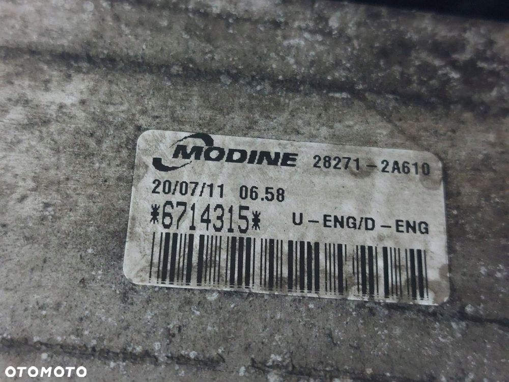 CHŁODNICA POWIETRZA INTERCOOLER HYUNDAI I30 I 1.6 CRDI 28271-2A610 - 2