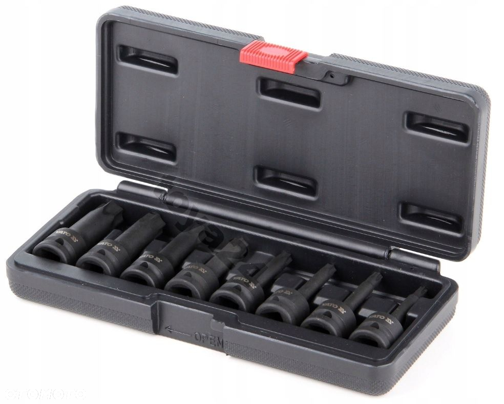 YATO YT-1065 ZESTAW KLUCZY UDROWYCH TRZPIENIOWYCH NASADEK TORX 1/2" T30-T80 - 4