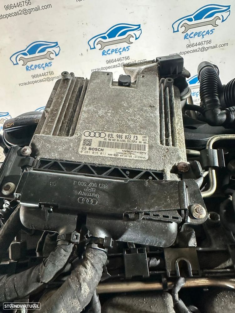 .Motor Completo VW Volkswagen Audi CBD 2.0TDi 16v 143cv Bosch 2007 - 2015 - 10