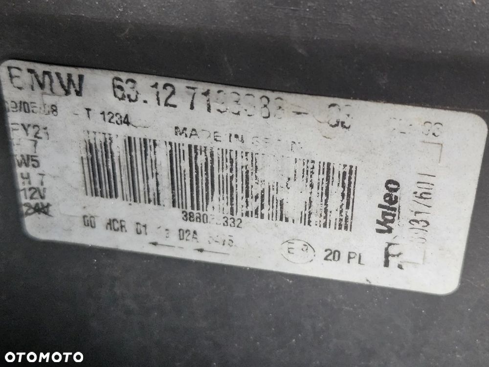 BMW 1 I E81 E87 lampa przód przednia prawa  lewa EU - 6