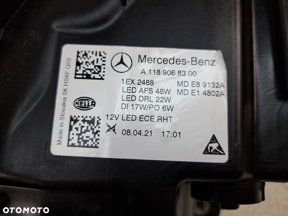 MERCEDES CLA LAMPY FULL LED PERFORMANCE KOMPLET A1189068300 A1189068400 - 5