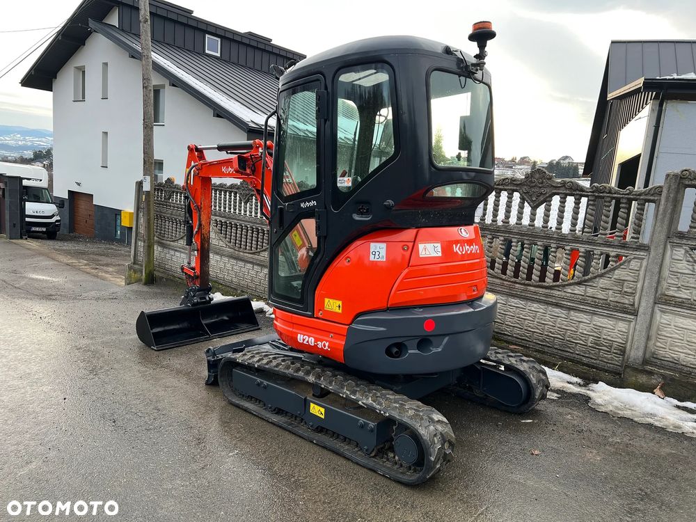 Kubota U20-3α * Minikoparka Kubota U20-3 * Zerowy Obrys * 2,5 Tony * Stan IDEALNY * - 4