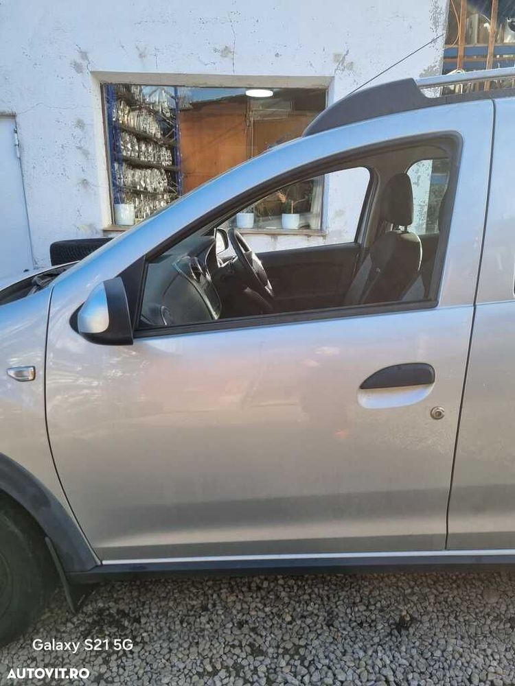 Usa Stanga Fata Dacia Sandero 2 Stepway 2012 - 2016 SUV 4 Usi PLATINUM SILVER Ted69 (1395) - 1