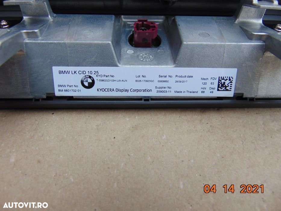 Display Navigatie BMW g30 G31 G32 navigatie bmw seria 5 F90 g38 ecran - 3