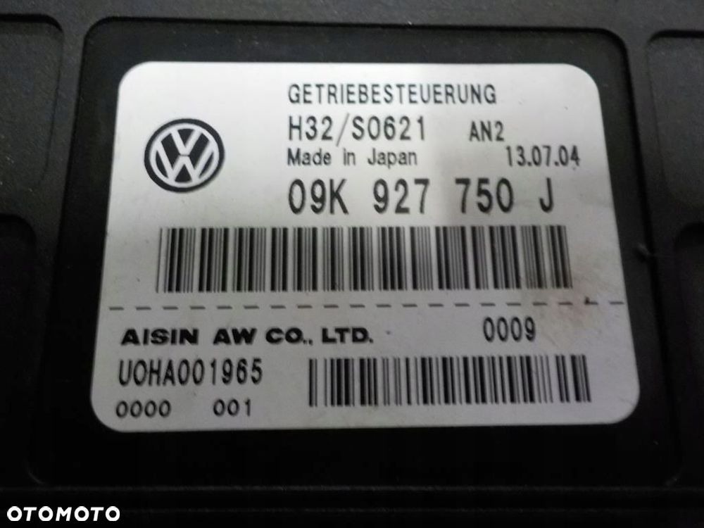 VW T5 STEROWNIK MODUŁ SKRZYNI BIEGÓW AUTOMAT 09K927750J - 2