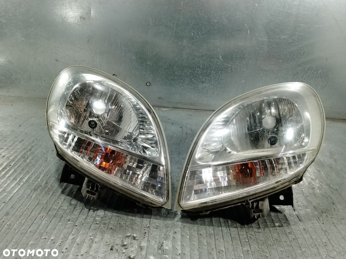 LAMPY PRZÓD KOMPLET RENAULT KANGOO I LIFT 1.5 DCI 8200236590 8200236591 - 1