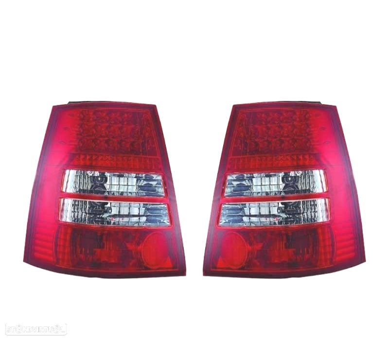 FAROLINS TRASEIROS LED VOLKSWAGEN VW GOLF 3 MKIII VARIANT 91-97 VERMELHO BRANCO - 1