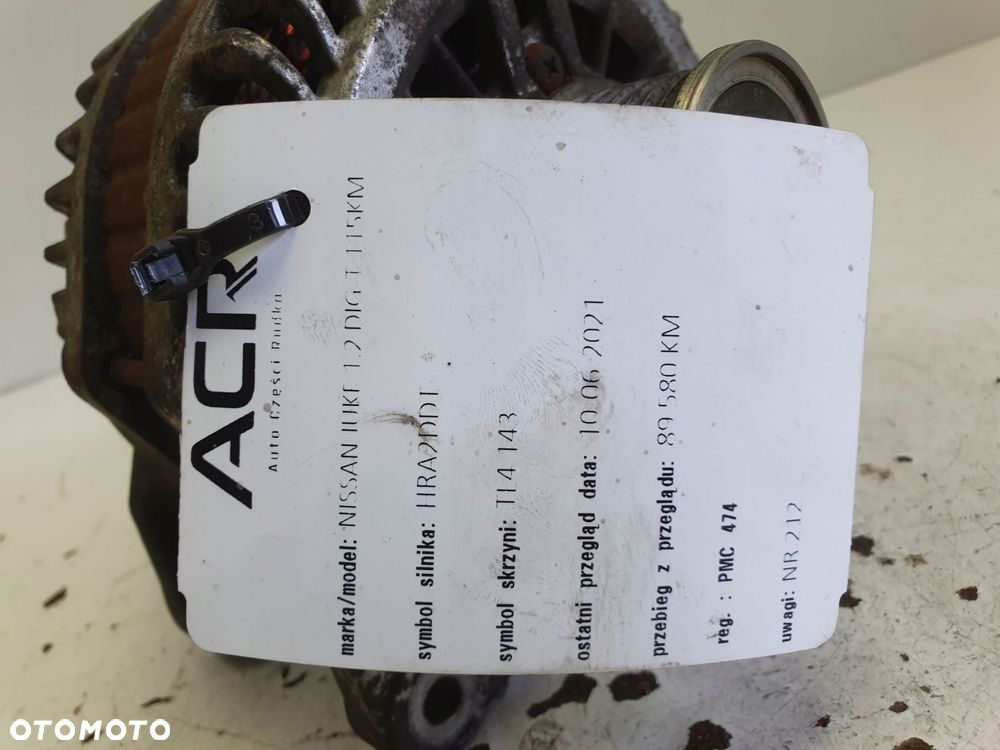 ALTERNATOR Nissan Juke I F15 lift 1.2 DiG-T _ 23100BV80A A3TJ4181ZE 150A - 13