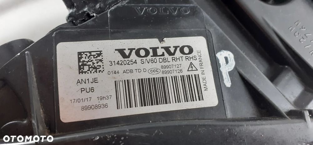 Lampa prawa Volvo S\V60 bi-xenon skr. 2013-18 r. - 11