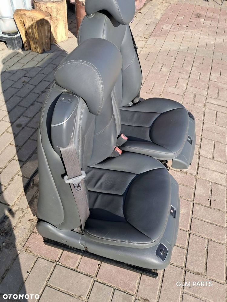 mercedes-benz sl r230 fotele prawy + lewy ciemny szary komplet - 9