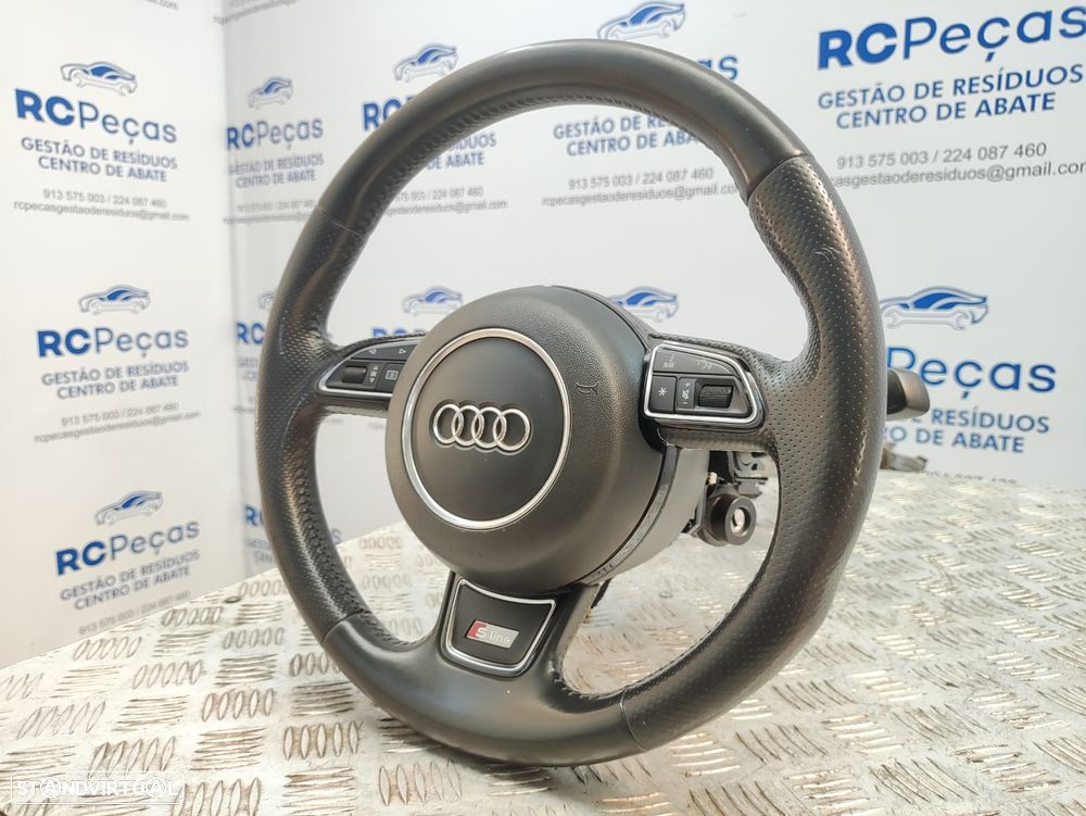 Volante Completo Em Pele Perfurada Audi A1 8X S-Line SLine - 3