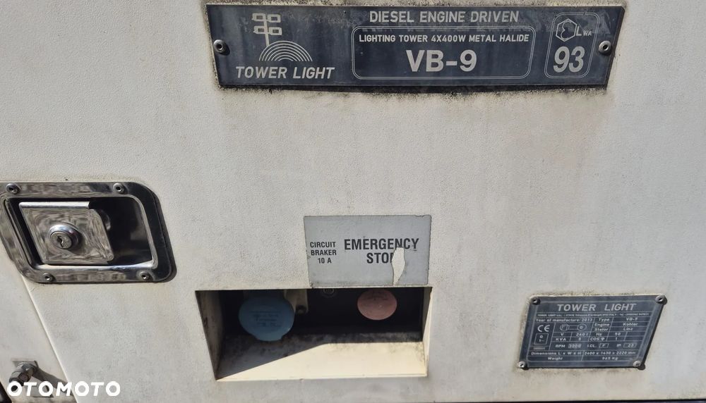 Inny MASZT OŚWIETLENIOWY, PRĄDNICA, GENERATOR MOBILNY, WIEŻA, MASZT RĘCZNY, TOWER LIGHT - 4