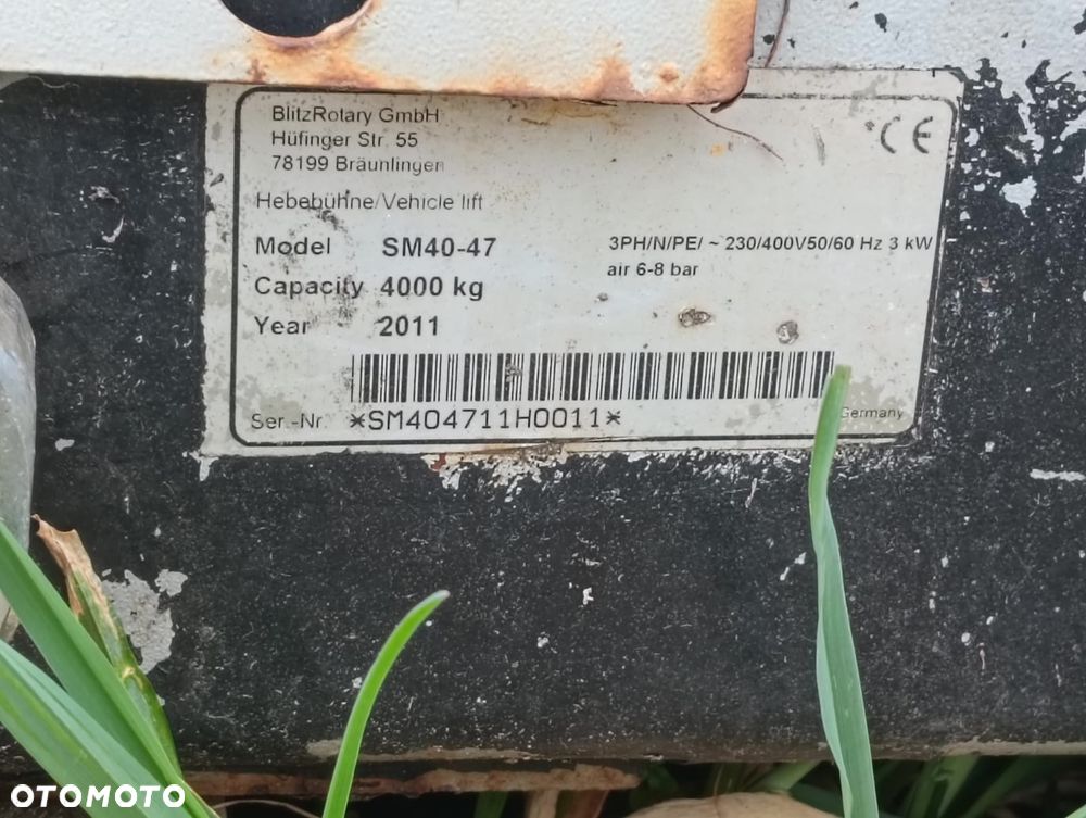 Podnośnik 4-kolumnowy Rotary SM40-47 elektrohydrauliczny 4T - 5