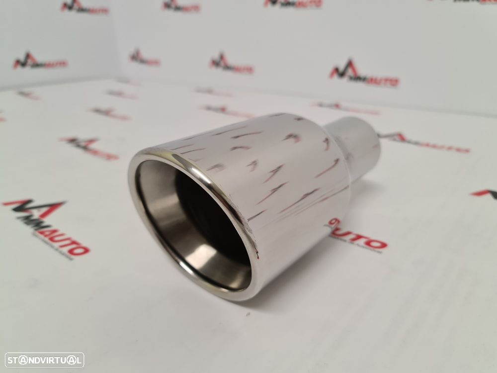 Ponteira Inox Redonda Obliqua 102mm - 3