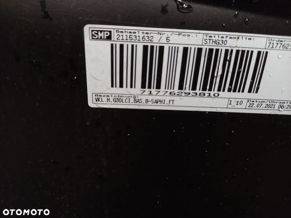 Bmw 5 G30 LCI LIFT Sedan zderzak tylny tyl - 9