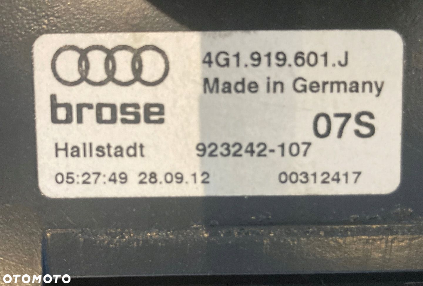 Audi A6 A7 C7 Wyświetlacz Ekran LCD Winda 4G1919601J - 3