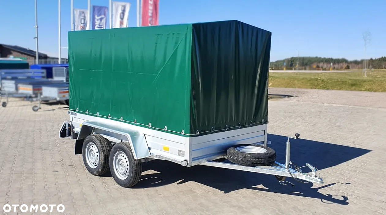 Rydwan Dostawa przyczepa spawana 265x145x150cm stelaż i plandeka DMC750kg MOCNA I SOLIDNA - 5