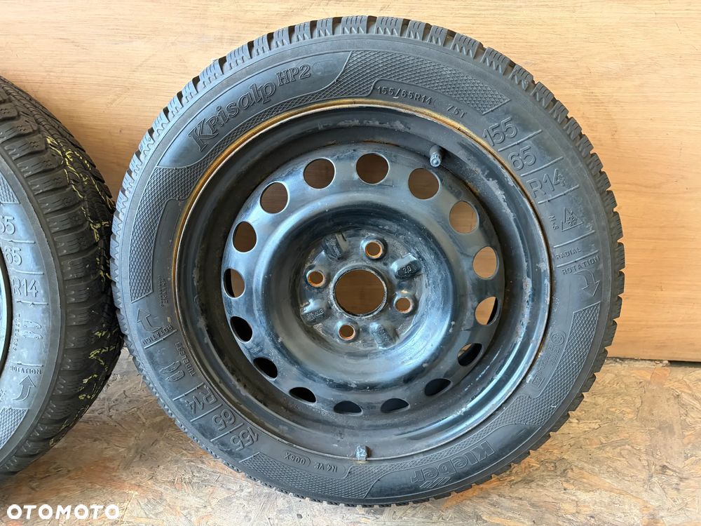 Felgi koła stalowe opony zimowe 4x100 4,5Jx14 ET39 155/65R14 - 5